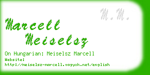 marcell meiselsz business card